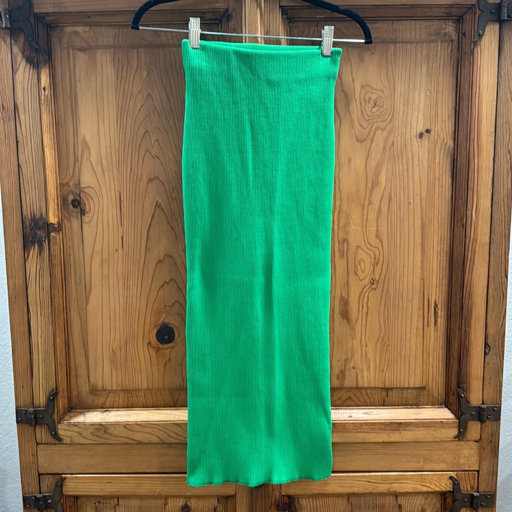 Meshki XS Green Midi Skirt